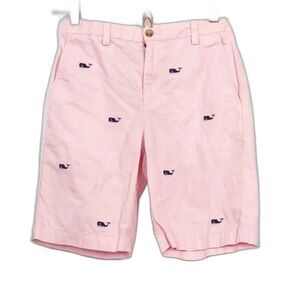Vineyard Vines Classic Wale Embroidered Shorts Pink Navy 100% Cotton New NWOT 12